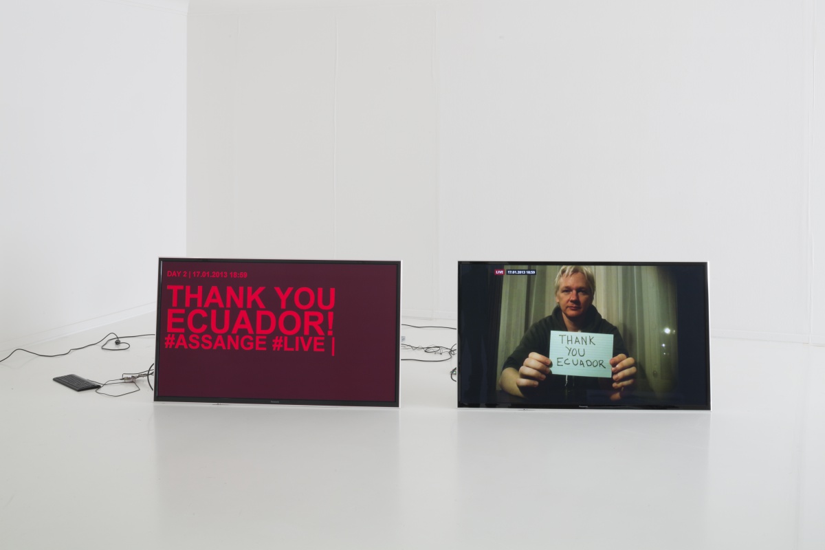 Delivery for Mr. Assange, Helmhaus Zurich, 2014. Cortes&iacute;a: Helmhaus Zurich, Mancia/Bodmer, FBMstudio In&eacute;ditos